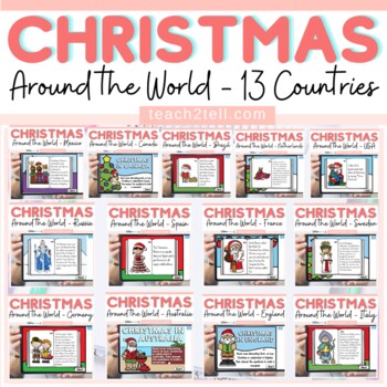 Preview of Christmas Around The World Reading Comprehension Digital Activities | Holidays
