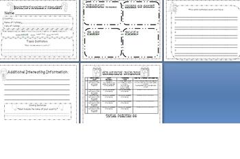 Preview of Christmas Around The World Report Graphic Organizer and Rubric