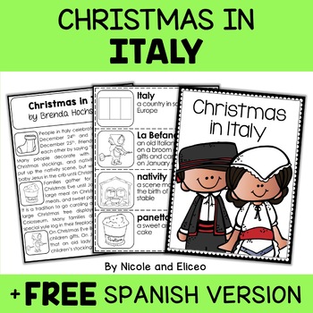 Preview of Christmas Around the World Italy + FREE Spanish