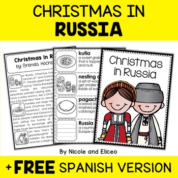 Preview of Christmas Around the World Russia + FREE Spanish