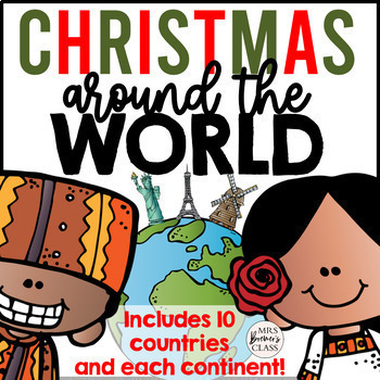Preview of Christmas Around the World Complete No Prep Unit for 10 Countries with Passports
