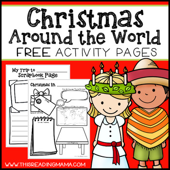 Preview of Christmas Around the World Activity Pages