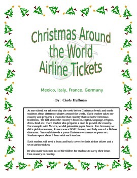 Preview of Christmas Around the World Airline Tickets