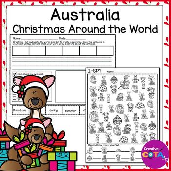 christmas around the world australia activities and worksheets tpt