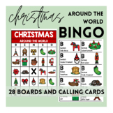 Christmas Around the World Bingo Board & Calling Cards