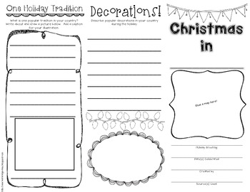 Christmas Around The World Brochure Freebie By Christina Bainbridge