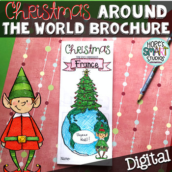 Preview of Christmas Around the World Brochure - Research Project for Grades 3, 4, 5 & 6