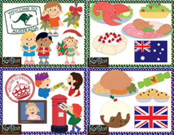 Christmas Around the World Bundle Clip-Art Set by Kari ...