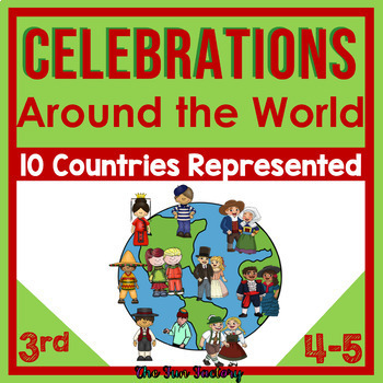 Preview of Christmas Around the World - Celebrations Around the World Reading Comprehension