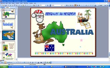 Preview of Christmas Around the World - Christmas in Australia - PowerPoint