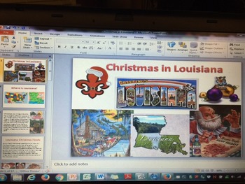Preview of Louisiana Cultures - Cajun Louisiana Christmas Around the World PowerPoint