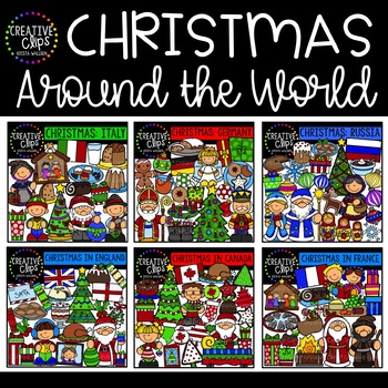 Preview of Christmas Around the World Clipart Bundle {Creative Clips Clipart}