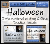 Halloween Close Reading & Writing Bundle | 5th Grade & 6th Grade