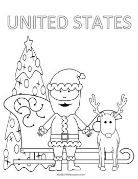 Christmas Around the World Coloring Book Samples by Music Educator ...