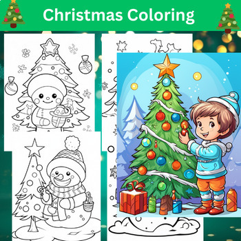 Preview of Christmas around the world primary Coloring Pages