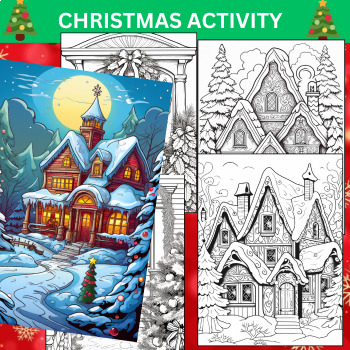 Preview of Christmas Around the World Coloring Pages