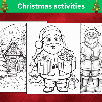 Preview of Christmas Around the World Coloring Pages