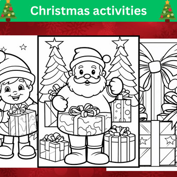 Preview of Christmas Around the World Coloring Pages