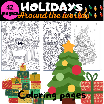 Preview of Christmas Around the World Coloring Pages: Christmas Coloring Pages