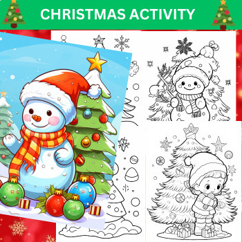 Preview of Christmas around the world primary Coloring Pages: Christmas Coloring Pages