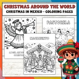 Christmas Around the World Coloring Pages: Xmas in Mexico 