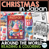 Christmas Around the World Coloring Sheets JAPAN Reading P