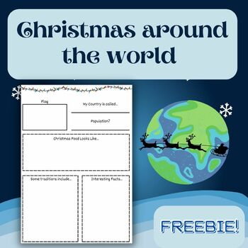 Preview of Christmas Around the World | Country Fact File | FREEBIE!