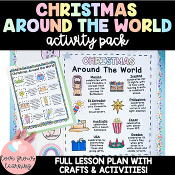 Preview of Christmas Around the World Crafts and Activities