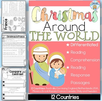 Preview of Christmas Around the World Differentiated Reading Response Passages