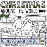 Christmas Around the World Doodle Posters