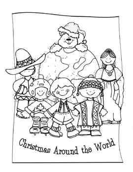 Preview of Christmas Around the World Editable Book