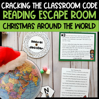 Preview of Christmas Around the World Escape Room Breakout Activity  