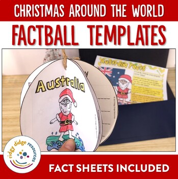 Preview of Christmas Around the World Factballs and Fact Sheets