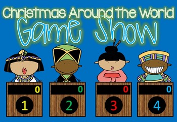 Preview of Christmas Around the World Jeopardy Style Game Show - GC Distance Learning