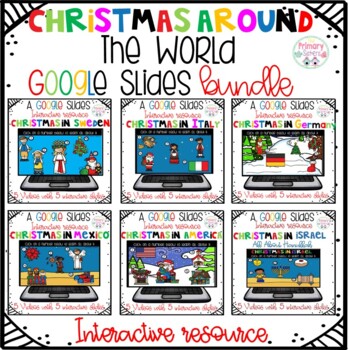 Preview of Christmas Around the World Google Slides Bundle