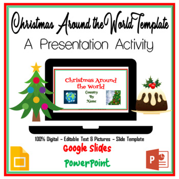 Preview of Christmas Around the World Google Slides PowerPoint Template Distance Learning