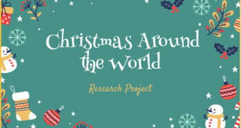 Preview of Christmas Around the World- Google Slides Research Project