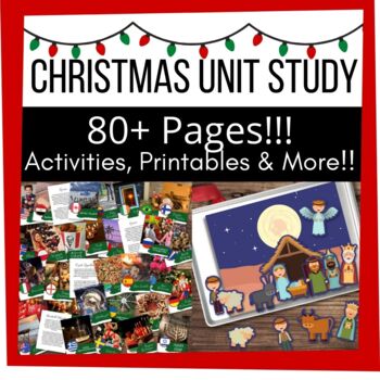 Preview of Christmas Around the World HOLIDAY *Unit Study* 80+ Pages Themed Activities