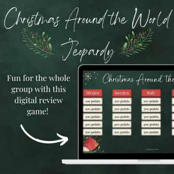 Preview of Christmas Around the World Jeopardy Review Game