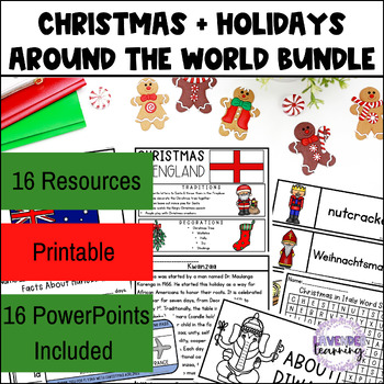 Preview of Christmas Around the World Kindergarten - Holidays Around the World Kindergarten