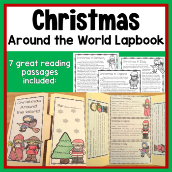 Preview of Christmas Around the World Lapbook & Reading Passages