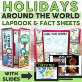 Christmas and Holidays Around the World Research Lapbook Passport - with Slides