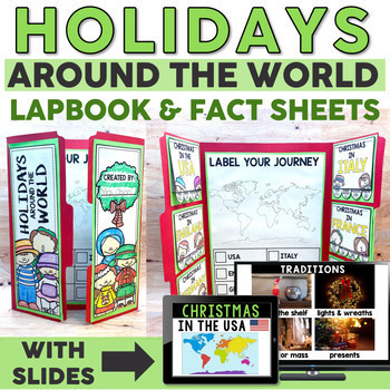 Preview of Holidays Around the World Christmas Research Project - with Digital Resources
