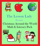 Christmas Around the World Math & Literacy Worksheet Packet