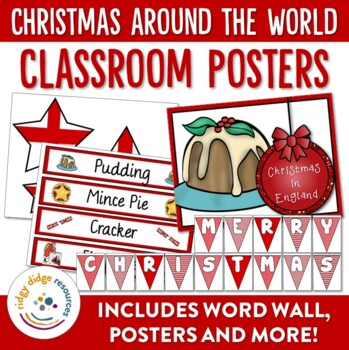 Preview of Christmas Around the World Classroom Posters