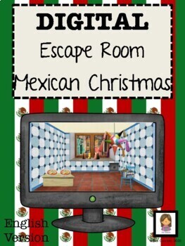 Preview of Christmas Around the World Mexico Digital Escape Room | English Version