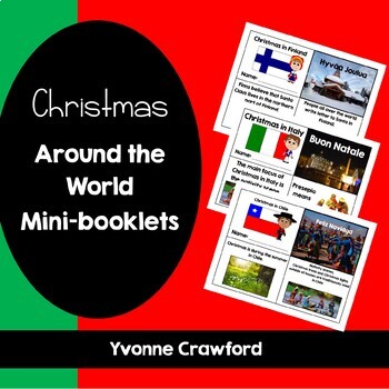 Preview of Christmas Around the World Mini-booklets - 23 countries | Literacy Practice