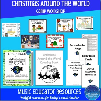 Preview of Christmas Around the World | Holiday Music Camp or Workshop BUNDLE