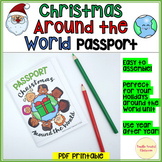 Christmas Around the World Passport template Holidays coun