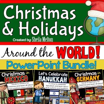 Preview of Christmas / Holidays Around the World PowerPoint BUNDLE!